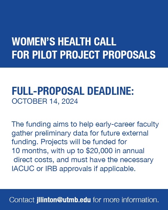 Women's Health Call for Pilot Project Announcement Flyer